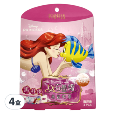 明基健康生活 幸福物語 迪士尼 EX石墨烯蒸氣眼罩 小美人魚 海洋香, 4盒, 3個裝