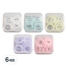 일상속반짝 컬러 카드링 20개입 x 5종 세트, 6세트, 20mm