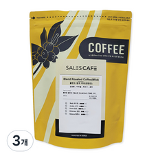 SALES CAFE 混合原豆咖啡 淡味, 手沖咖啡, 500g, 3個