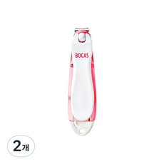 보카스 파일 삽입형 회전 손톱깎이 NC-3020F, 레드, 2개