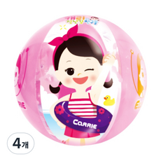 캐리와장난감친구들 비치볼 40 519CB40, 400mm, 혼합색상, 4개