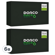 DORCO PACE 6 刮鬍刀片, 12件, 6個