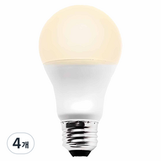 번개표 컨버터 내장형 LED램프 10W, 전구색, 4개 전구색, 4개