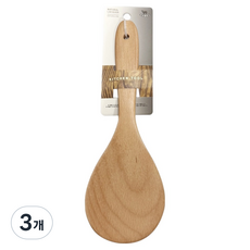 너도밤나무 비취 원목 밥주걱 대 26cm, 3개