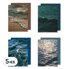 wannathis Mirait A4 L型文件夾 4款 x 2入組, 01 波光, 5套