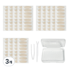 다크니스 둥근형 포켓 레이스 쌍꺼풀 테이프 224p, 베이지, 3개