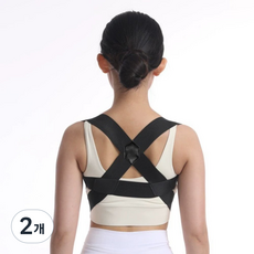 Celliving 肩部矯正吊帶型姿勢矯正帶 黑色, 2個