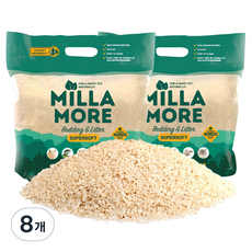 밀라모어 햄스터 아스펜 소프트 베딩, 700g, 8개
