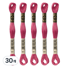 브랜드얀 DMC 자수실 25번사, 961번, 30개