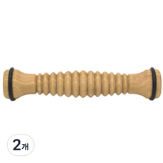 에스이제이 원목 발바닥 지압 종아리 마사지 풋 롤러, 2개