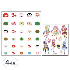 크리스킨드 유아용 네일스티커 메리크리스마스 + 타투스티커 랜덤 발송, RCKS002, 4세트