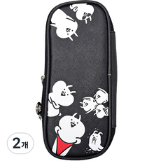 고속토끼 멀티 펜파우치, 블랙, 2개