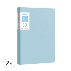 서류정리 A4 클리어파일 30매, 블루, 2개