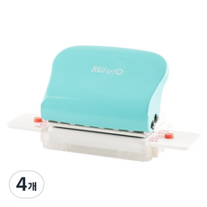 케이더블유트리오 루즈링 6공 펀칭기 5매 099H9, 혼합색상, 4개