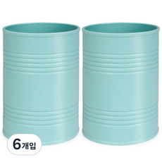 SDLP 時代良品 黛爾麗斯 粉彩圓形收納筒, 藍色, 6入