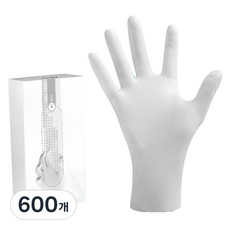 藍色貿易 一次性多用途丁腈手套, 大(L), 白色, 600個