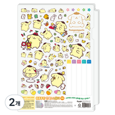 Sanrio 三麗鷗 索引L型文件夾 5入, 2個, 黃色