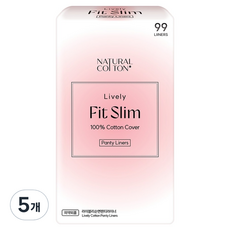Natural Cotton Lively Fit Slim 護墊, 5個, 一般, 99入