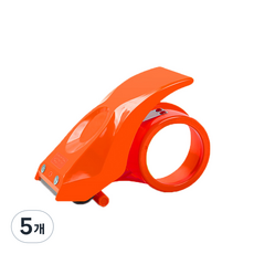 솔룸 박스 투명 테이프 커터기, 레드, 5개