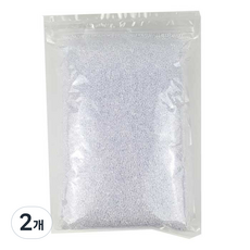 슬라임 만들기 pp볼 스크럽 알갱이 1kg, 04 크리스탈 투명크런치, 2개