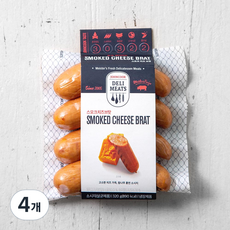 존쿡델리미트 스모크 치즈브랏, 320g, 4개