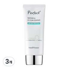 Mediflower 完美水潤防曬精華 SPF 50+ PA++++, 3個, 50ml