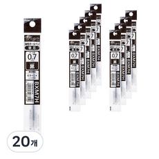 Pentel 飛龍文具 Vicuña 原子筆筆芯 BXM7H 0.7mm, 黑色, 20個