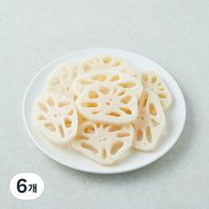 국내산 연근채, 6개, 300g