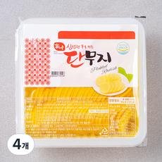 하나 업소용 단무지 반달, 2.5kg, 4개