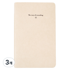 바이풀디자인 생각보관함 그리드 마이 핀 v.2 노트, 02 오가닉 코튼, 3개 02 오가닉 코튼, 3개