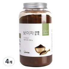 우리가스토리 20배농축 보이차 추출 분말가루, 250g, 1개입, 4개
