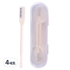 DENO手動鼻毛修剪器 3入+收納盒組, 4組, 混色