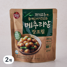 정원식품 꽈리고추가 들어있어 맛있는 메추리알 장조림, 300g, 2개