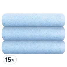 Songwol 松月 營業用美容輕量多用途洗臉毛巾 34, 15個, 天藍色