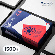 Tamsaa 影印紙 80g, A4, 1500個