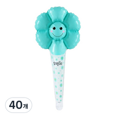 Maket Gamseong 雛菊氣球棒, 藍色, 40個