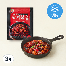 꾸버가 쫄깃 탱탱한 낙지볶음 (냉동), 3개, 370g