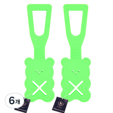 딩동펫 반려동물 엑스 곰 풉백 홀더, 그린, 1개입, 6개