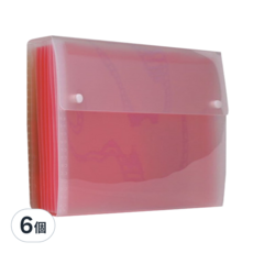 ECO Chungwoon 7層分格風琴夾, 顏色隨機, 6個