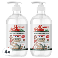 Swimpyo365 Mama Franc 小蘇打廚房洗潔精 石榴香, 4個, 1L