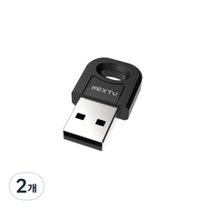 넥스트유 블루투스 5.0 USB 동글, NEXT-509BT, 블랙, 2개