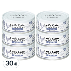 레츠케이트 전연령 고양이 오레오 블랙효모 컴플리트 뉴트리션 주식캔, 혼합맛, 80g, 30개