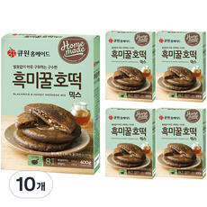 큐원 흑미 꿀호떡 믹스, 400g, 10개