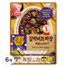 오즈키친 갈릭비프짜장, 180g, 6개