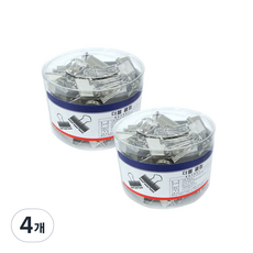 모닝글로리 더블클립 은색, 50개입, 4개