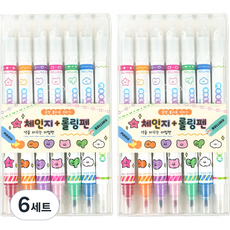 pinkfoot 7000變換滾輪筆 7種組, 混色, 6套