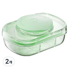 真味 便利日常藥盒收納盒 綠色 95 x 65 x 30 mm, 2個