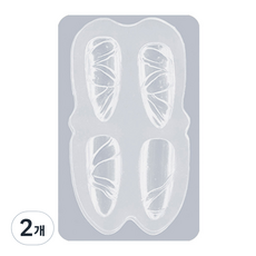 MEIBROWN 凝膠美甲材料 軟模 蕾絲 M08166, 2個