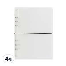 gyou COMPOUND A5 6孔活頁夾 附Logo, 橄欖綠(綁帶), 4個