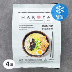 하코야 하카타 차슈 돈코츠라멘 2인분 (냉동), 452g, 4개